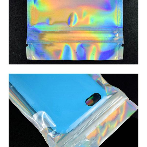 

16x24cm resealable мешок упаковка голографическая resealable сумки полупрозрачный сумки дизайн подарки single упаковка сумка aoxc2 garden201