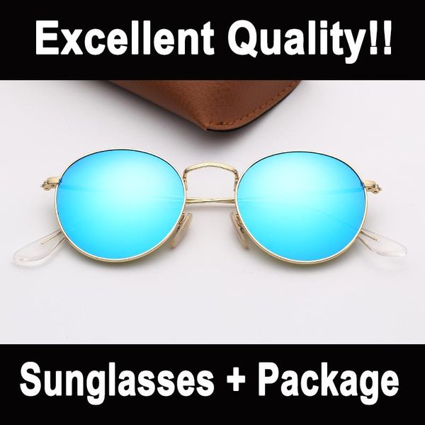 

fashion ray sunglasses round metal brand sunglasses mens woman sun glasses des lunettes de soleilwith uv400 protection sun glasses, White;black