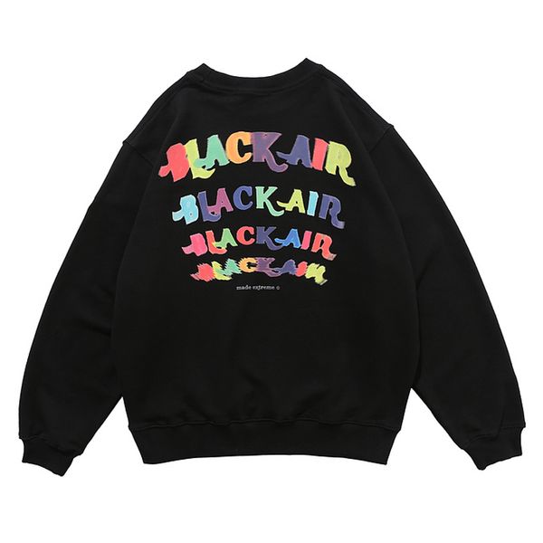 

colorful letter reflective sweatshirts mens hoodies long sleeve pullover oversize hoodie 2020 autumn womens sweatshirt, Black