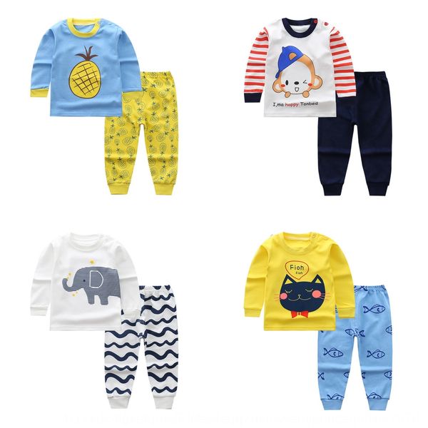 

fpxad pajamas baby 1-children 42 sets pants baby 5-boys-girls-pure cotton set 3 years old 0 underwear and autumn clothes autumn clothes unde, Black;brown