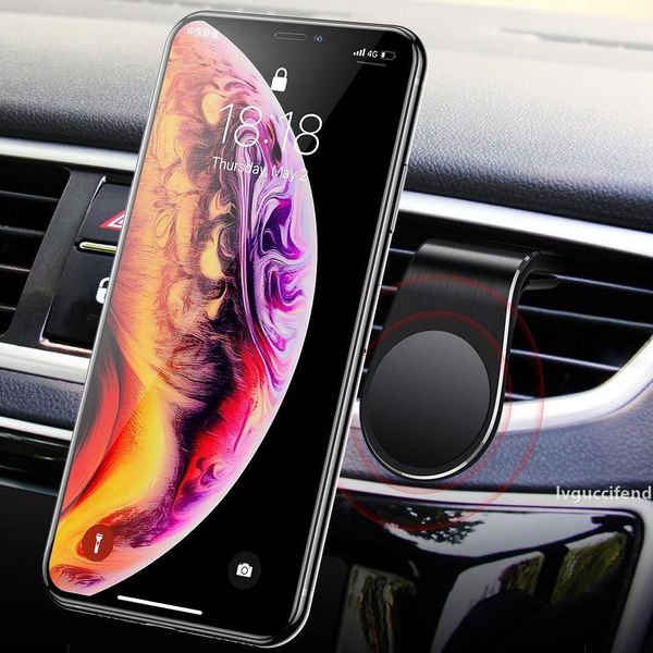 

magnetic car phone holder mount stand for iphone 11 samsung xiaomi huawei car air vent universal phone holder with packing