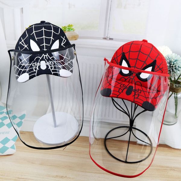 

anti-fly foam hat children's protective three-dimensional spider-man protective baseball baseball cap cartoon net cap a324, Blue;gray