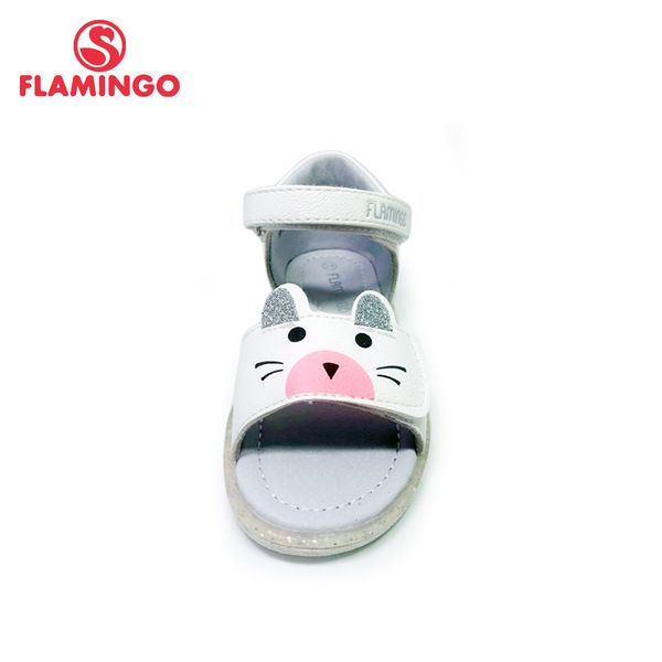 

flamingo 2020 лето добрее sandalen hook loop flat арочный дизайн chlid повседневный принцессы обувь размер 24-29for девушки 201s-hl-1727 y20, Black;red