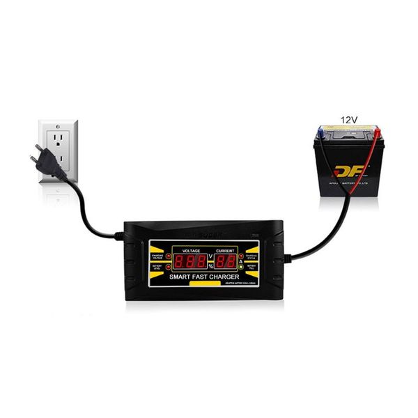 

automatic car battery charger 110v/220v to 12v 6a/10a fast power charging