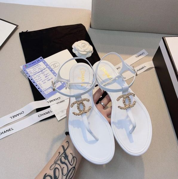 

2020 fashion women's sandals slippers for women chÃ£nÃªl luxury designer flower printed beach flip flops slipper qualit, Blue;gray