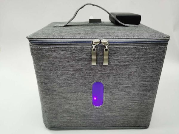 

uvc sterilizer bag foldable design is easy to carry. suitable for family, outdoor travel clothes, portable products disinfection