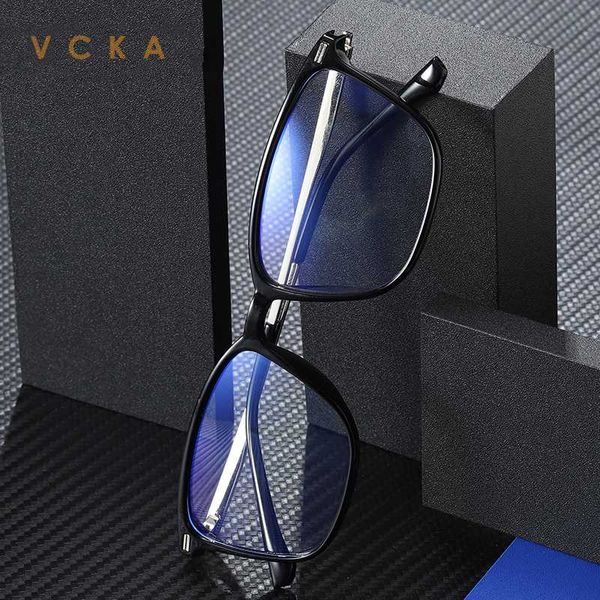 

sunglasses vcka men optical frames anti blue rays eyeglasses rack commercial glasses fashion frame myopia computer gafas luz azu, White;black