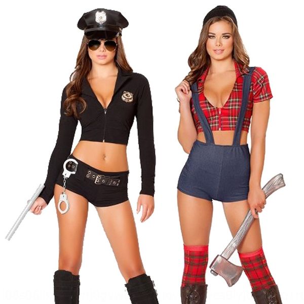 

under student plaid student wear secretary nightclub underwear bar bar police uniform, Black;red