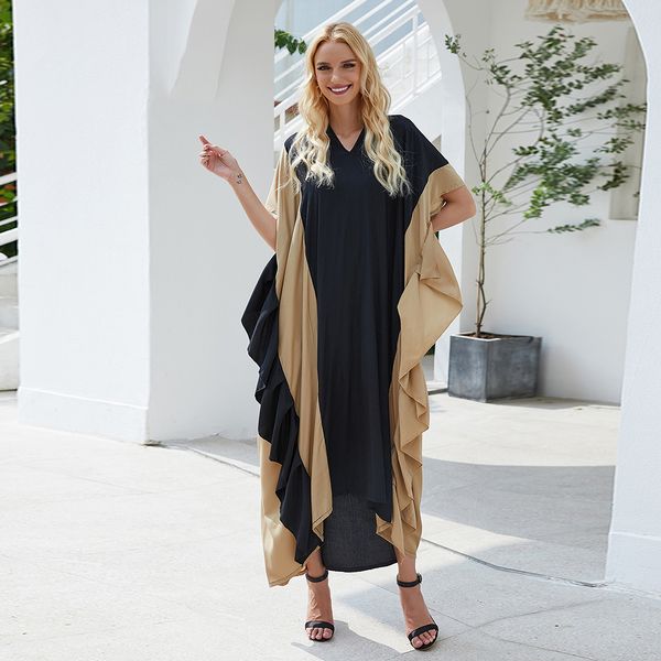 

plus size dresses for women batwing sleeve dress maxi long evening party boho beach dress vestidos abaya robe longue ropa mujer