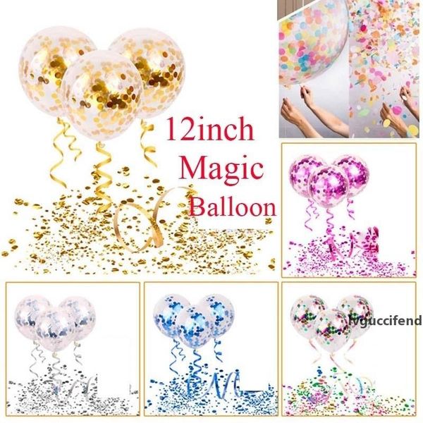 

glitter latex confetti balloon 12 inches confetti balloons romantic gold clear round balloons diy birthday party decorations