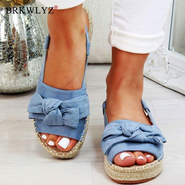 

2020 new womens sandals flats sandals for summer shoes woman peep bow casual shoes sandalias mujer for women, Black