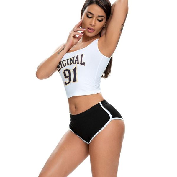 

leggings women yoga pilates shorts for athletic fitness gym workout exercise bodybuilding sports female casual mini pant, White;red