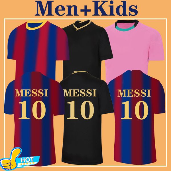 

maillot de foot messi soccer jersey 2021 football shirt 20 21 suarez griezmann de jong club quality men kids camisa de futebol, Black;yellow