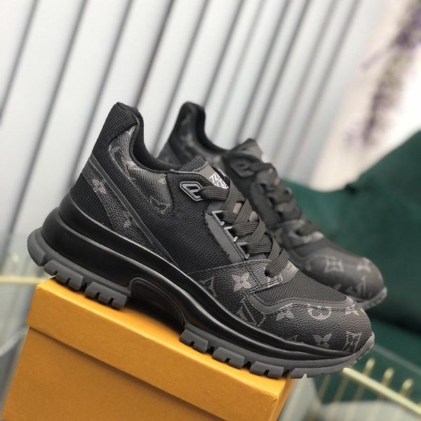 

2020w limited edition luxury design mens low-high-quality leather printed sneakers wild mens casual shoes mens banquet shoes size: 38-45, Black