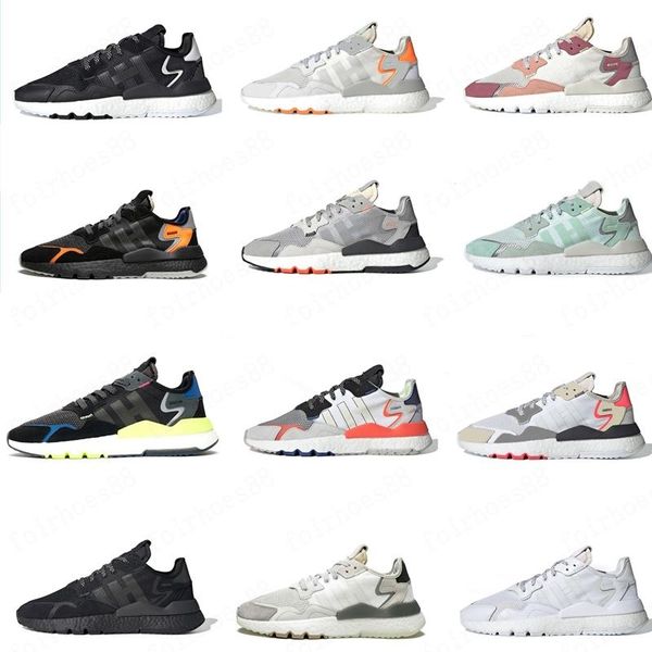 

nite jogger 3m reflective men women running shoes triple black white green mens trainers sports sneakers size 36-45
