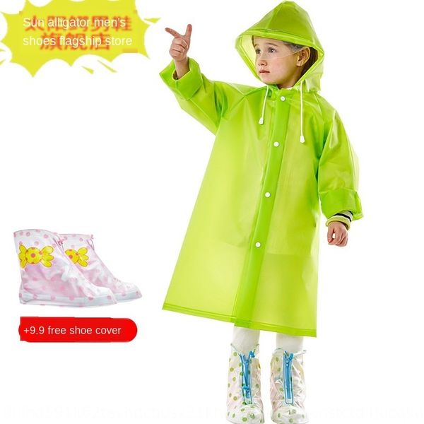 

8xtrv rainy day children's raincoat long style students boys and girls waterproof raincoat outdoor rainy day children's school hik, Red;brown