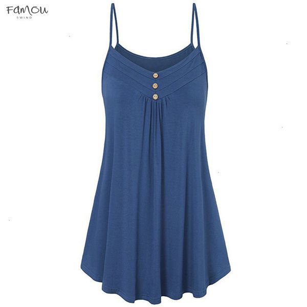 

size plus 5xl summer tank womens tunic button v neck sleeveless loose casual tank ladies clothes haut femme z, White