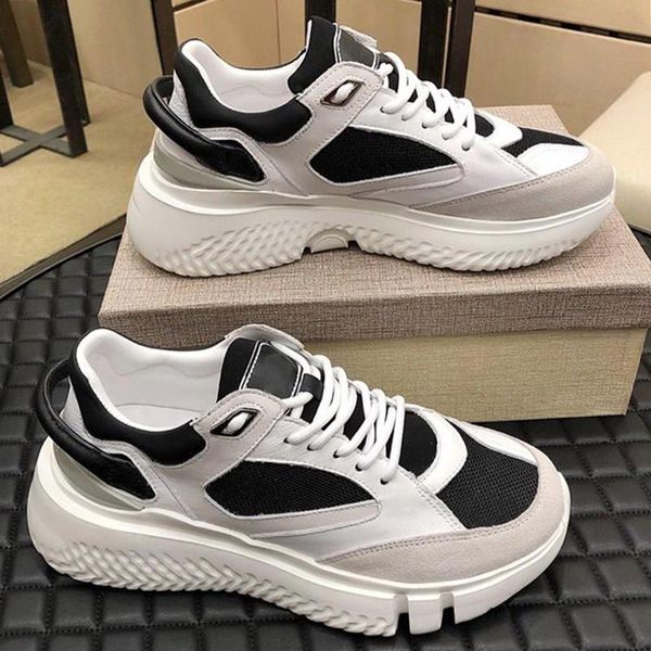 

2021 veloce white black luxury mens shoes breathable sports comfortable lace -up style men casual shoes chunky sneakers runners with origin