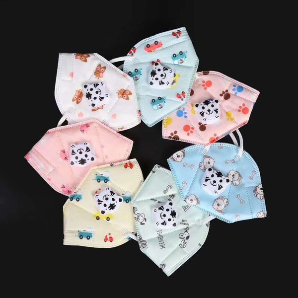 

Cartoon Mask for Kids with Valve Mask Anti Dust Protective Dust proof PM2.5 Protective Mask Reusable