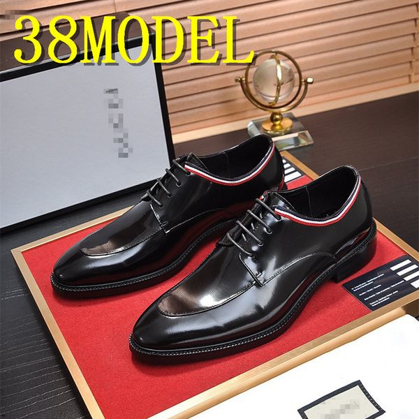 

business shoes men oxford leather mens formal shoes official shoes for men design mannen schoenen costume homme mariage, Black