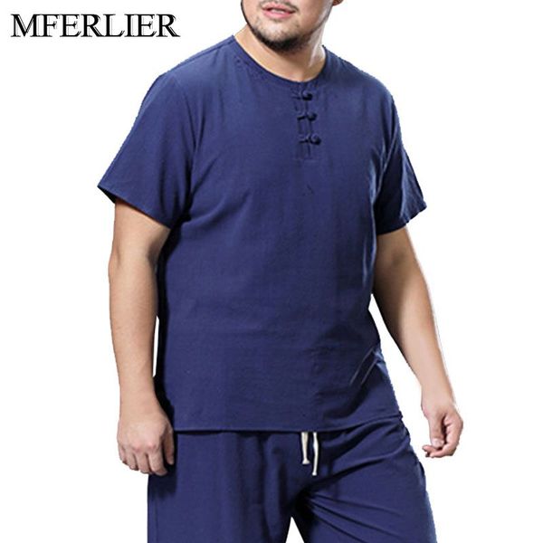 

summer plus size men shirt 5xl 6xl 7xl 8xl 9xl bust 155cm large size cotton linen shirt men 5 color, White;black