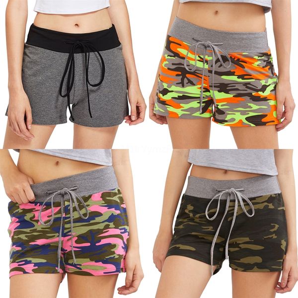 

women shorts aowofs fashion drawstring waist flannel shorts for women summer casual velvet black and dark green#4971, White;black