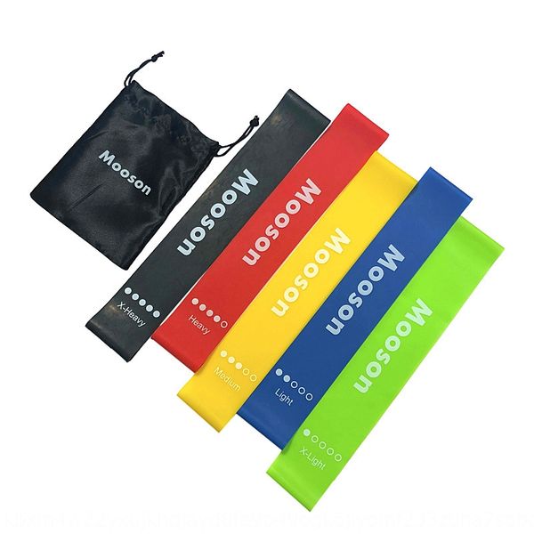 

mooson эластичное кольцо пять частей тренировки сопротивления набор круглый йога группа фитнес-latex латекс напряжение ноги упражнения