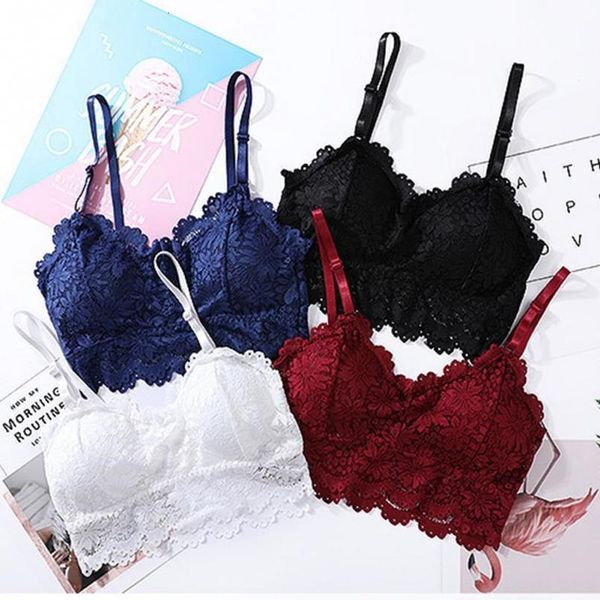 

женщины кружева рукавов sling sexy бретели регулируемый ремень vest проложенный lace top обернутый chest один размер, White