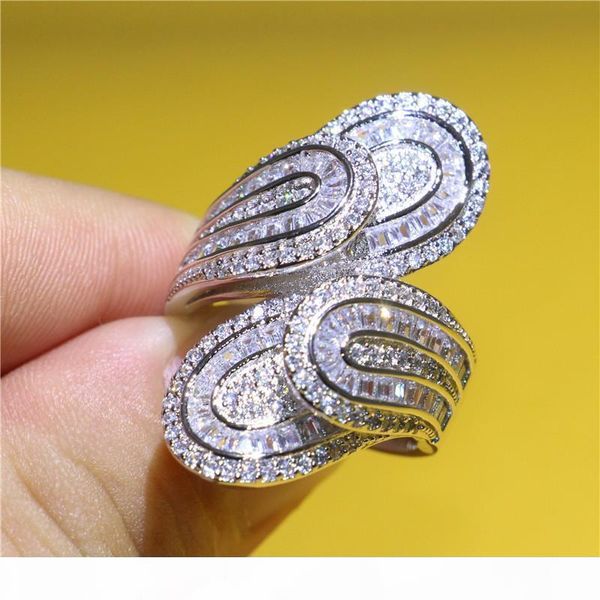 

925 sterling silver filled wedding бриллиантовое кольцо micro малые фианитами pave установка перстни для ювелирных изделий способа женщин по, Slivery;golden
