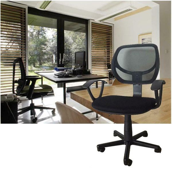 

black ergonomic mesh executive swivel computer desk office chair