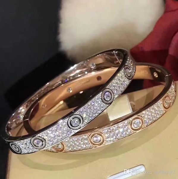 

роскошные ювелирные изделия любовь браслет 925 sterling silver star diamond браслет 2 цвет известный дизайнер свадебные ювелирные изделия, Black