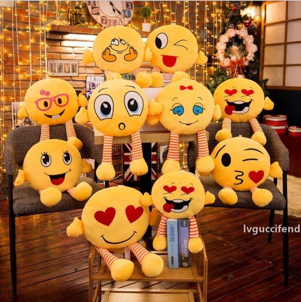 

qq expression pillow 37cm 50cm cute emoji pillows cushion with leg cartoon facial decorative pillows stuffed plush toy novelty items ooa5675