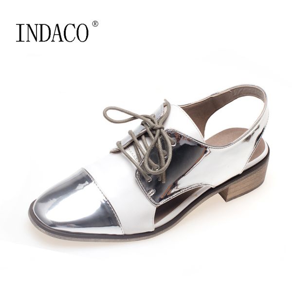 

женские silver white броги выдалбливают узелок scarpe донн 2020 женская обувь летняя zapatos mujer blancos, Black