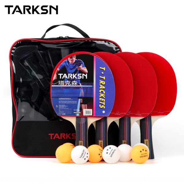

tarkson four-seight-ball with net rack table tennis racket table tennis racket set oem sale