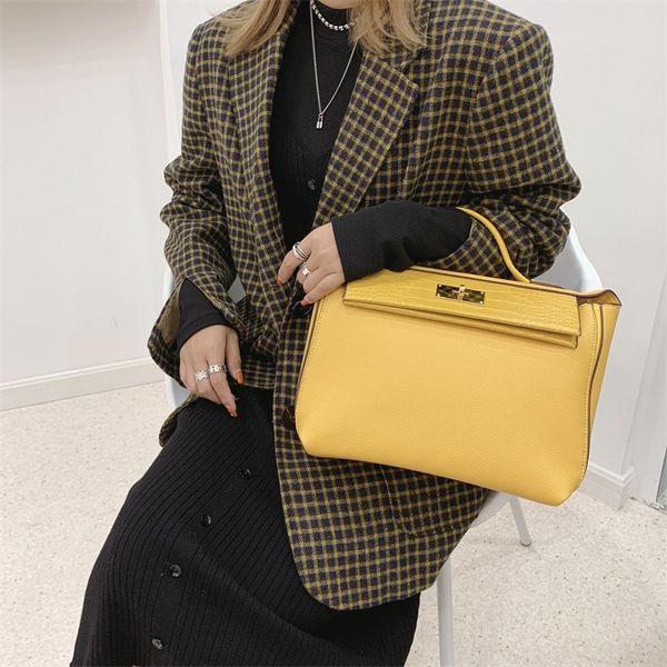 

designer purse genuine leather single shoulder ladies hand bags woman luxury handbags women bags designer solid color