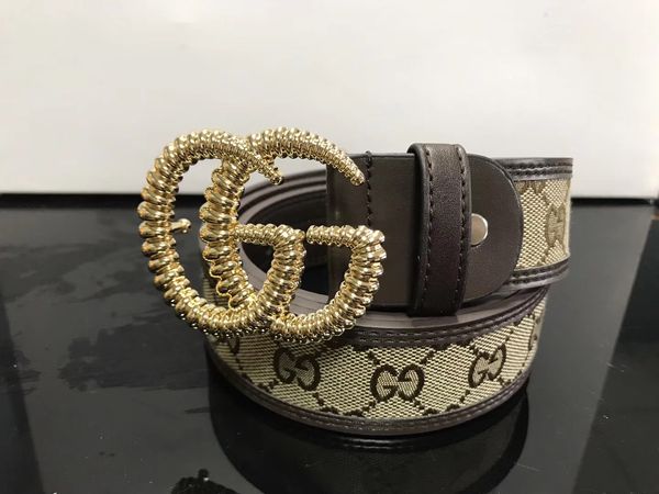 

new belt men's plate buckle belt fashion smooth buckle leopard alloy casual pants belt manufacturer explosion ceintures de designer pou, Black
