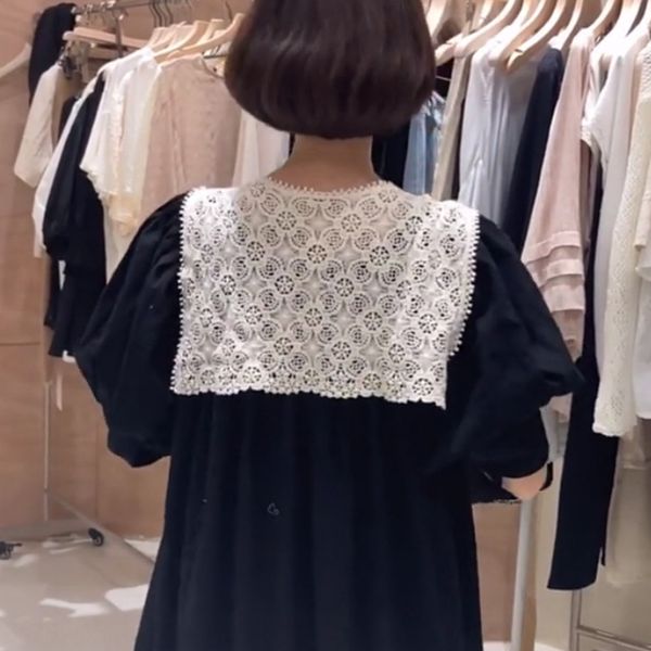 

xiao ai's all-match square scarf vest lace vest collar lace shawl 2020 thin hollow crochet flower outdoor decorative scarf waistcoat, Blue;gray