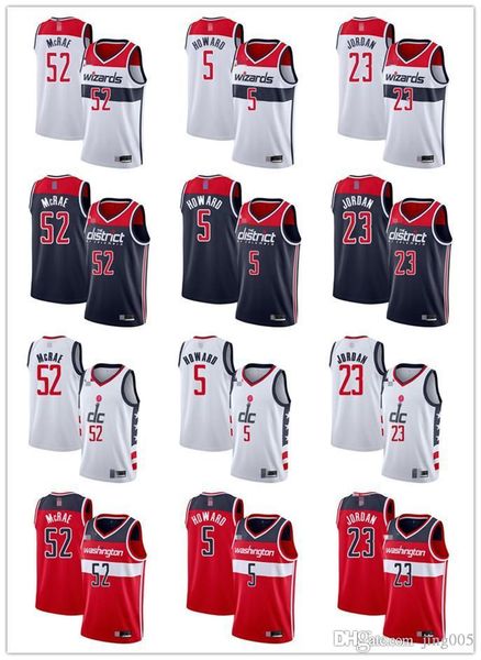 

mensÂ womensÂ youth washington wizards 52 mcrae 5 juwan howard 23 michael red navy white custom basketballÂ jerseys, Black;red