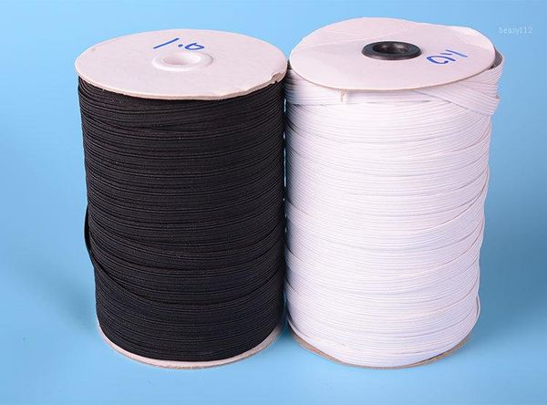 

100-200m/lots 4mm-12mm white elastic cord stretch thread string rope ch-10241, Black;white