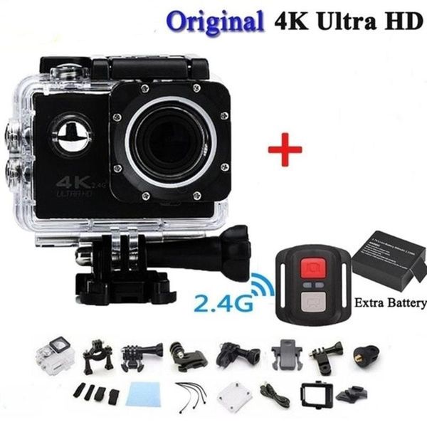 

4k telecomando camera wifi ultra hd 16mp waterproof videocamera dvr sports outdoor diving bicycle camcorder car
