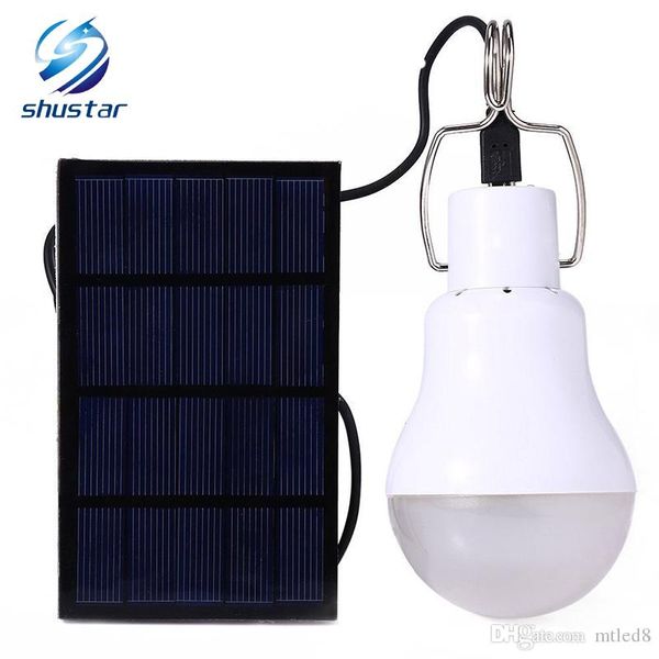 

led solar lamp 15w 130lm no flicker solar energy saving bulb lamp for camping tent fishing courtyard emergency lighting