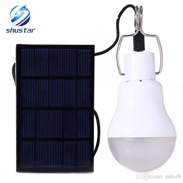 LED Solar lâmpada de 15w 130lm sem cintilação de Energia Solar da lâmpada lâmpada de poupança para Camping Tent Pesca iluminação Courtyard emergência