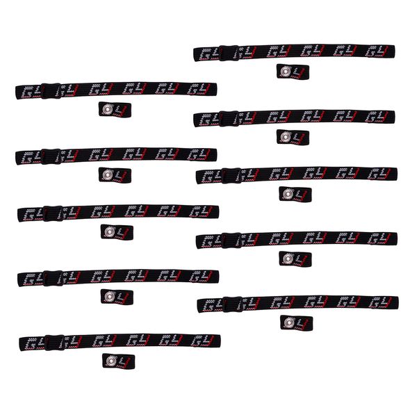 

10set ice hockey helmet replacement chin strap & loop combo with single snap