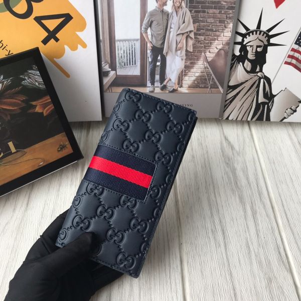 

classic fashion trend men and women short long wallet, credit card clip, passport book, zero wallet, send box dust bag, z067, Blue;gray