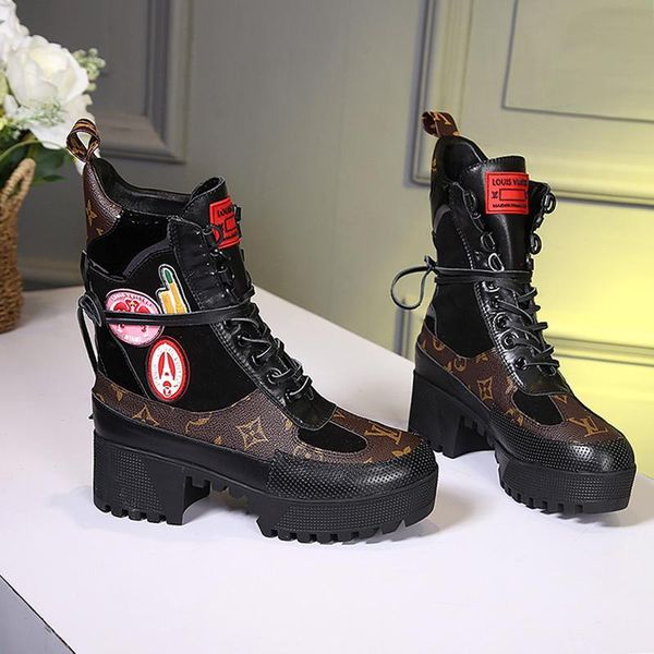 

new womens shoes boots thick platform bottes femmes sd1480 laureate platform desert boot with box womens shoes casual design fast ship