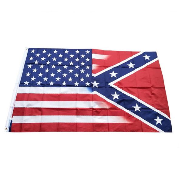 

new 3 x 5 ft american flag with confederate rebel civil war flag new style sell 3x5 foot flag 100pcs dhl sn1240