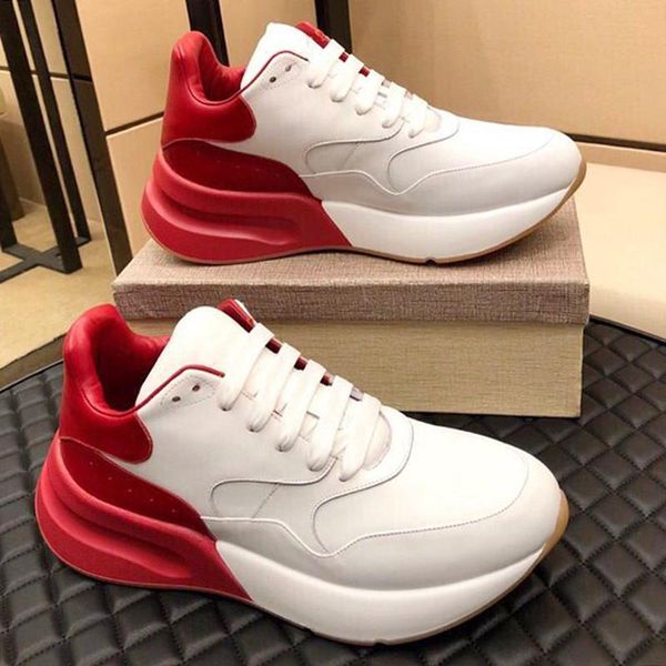 

oversized runner men 's shoes new arrival chaussures pour hommes luxury design comfortable breathable sports lace -up casual men shoes, Black