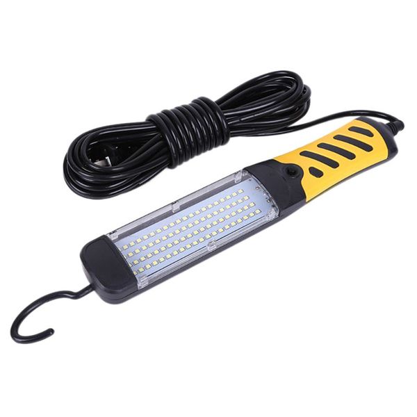 

portable led emergency safety work light handheld 80 led beads car inspection repair torch 220v with hook portable la