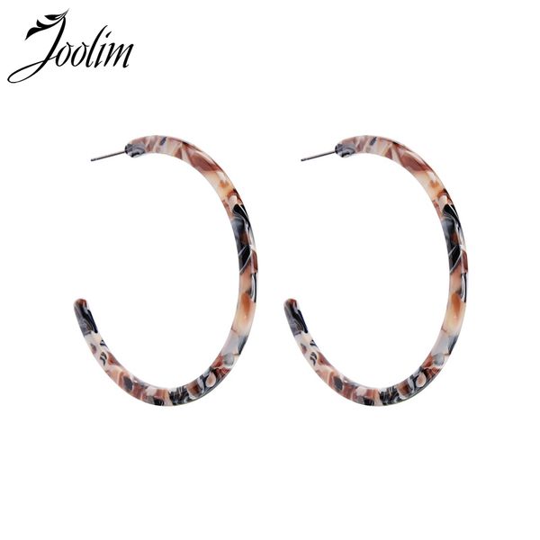 

joolim 3 colors resin hoop earring, Golden
