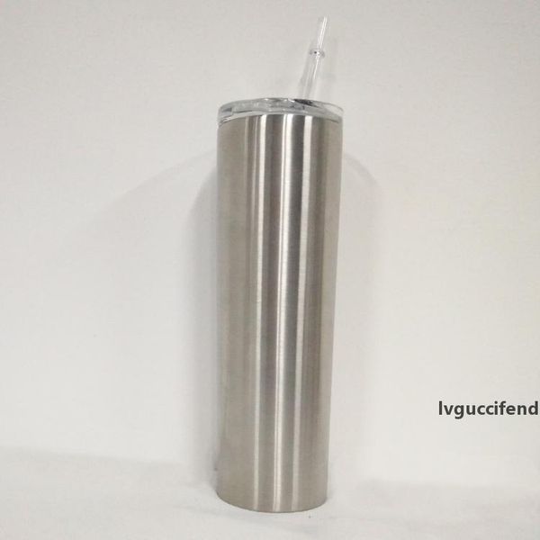 

dhl 30 oz stainless steel skinny tumbler double wall vacuum insulated bottles straight cups mugs with straw and lid for beer tea coffe
